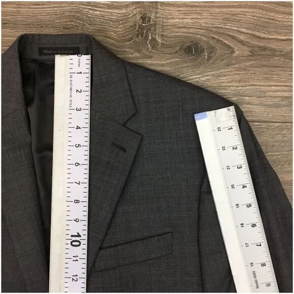 RALPH LAUREN Mens Blazer Sport Coat Casual Jacket Size 40R Two Button Wool‎ Suit